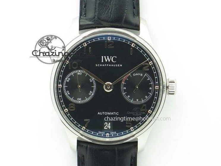 MIROTIME 1230 Portuguese Real PR Real Annual Calendar IW503510 ZF 1:1 Best Edition Green Dial on Black Leather Strap A QuickDry 7097